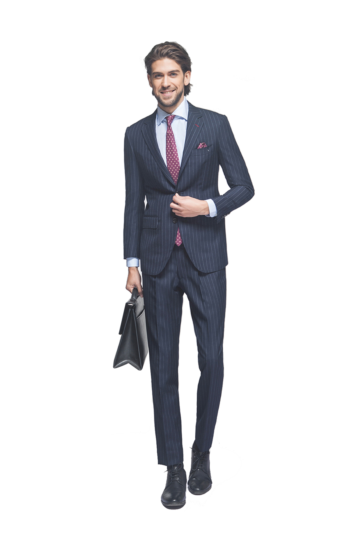 精致藍色三件套商務正裝cliya-061806