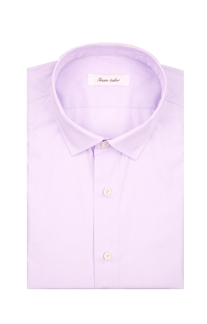 淺紫色手工襯衫